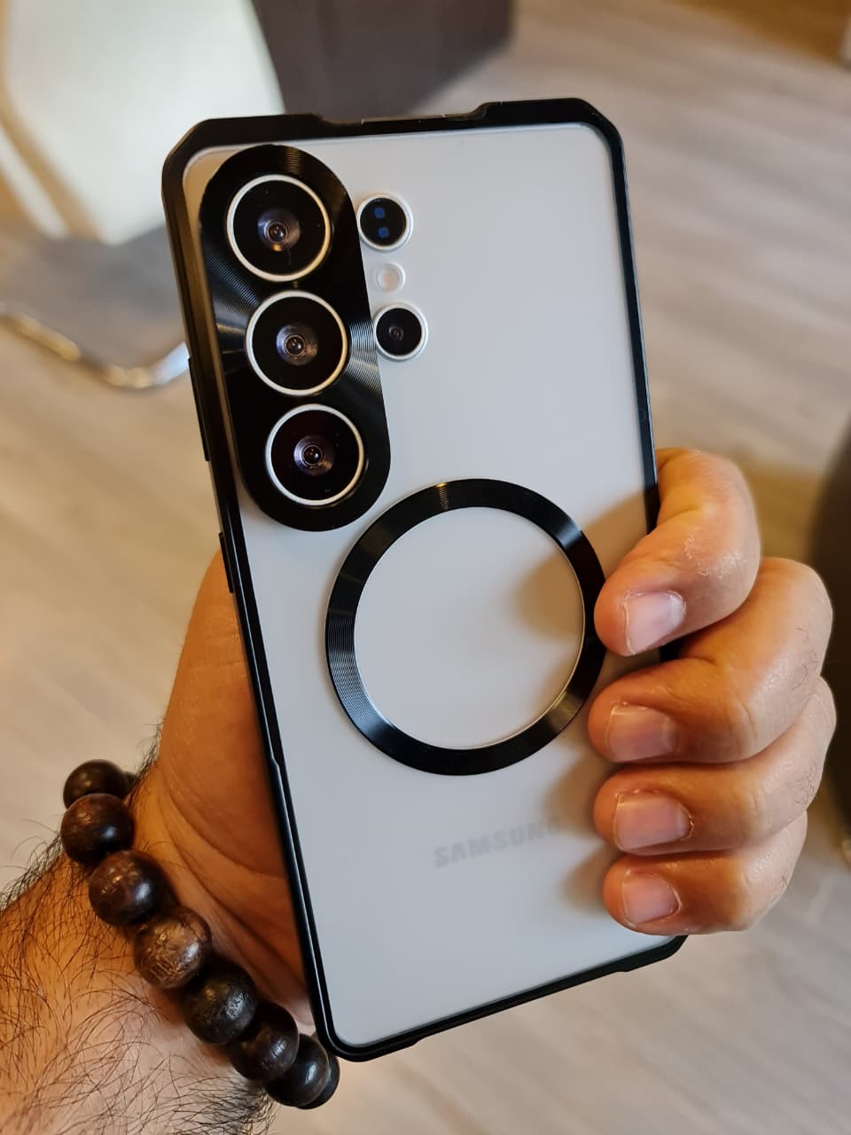 Amazing Metal Bumper Frame Frosted PC Back Cover Case For Samsung S26 Ultra