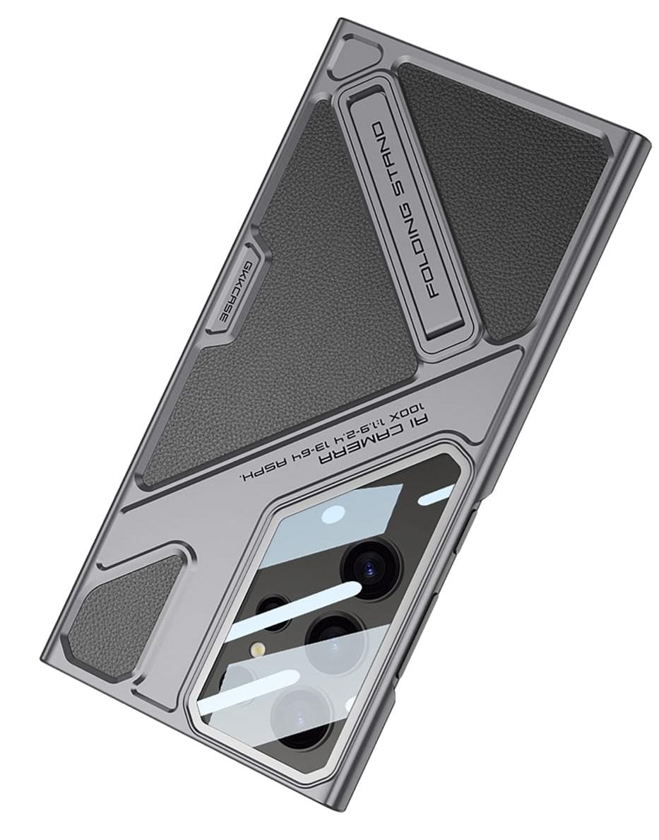 GKK Wide Vision Leather Mecha Phone For Samsung