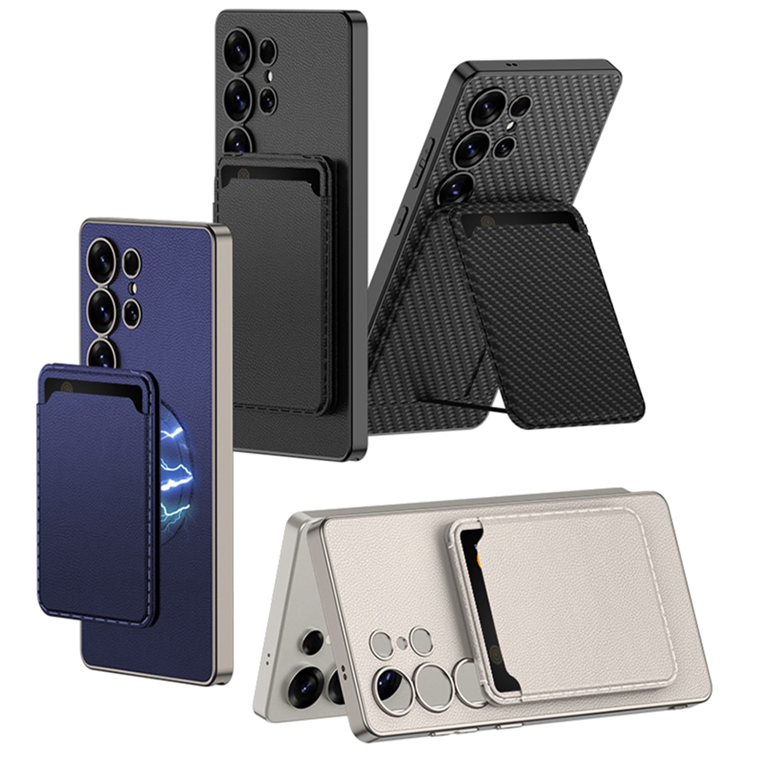 GKK Magnetic Detachable Wallet Phone Case For Samsung