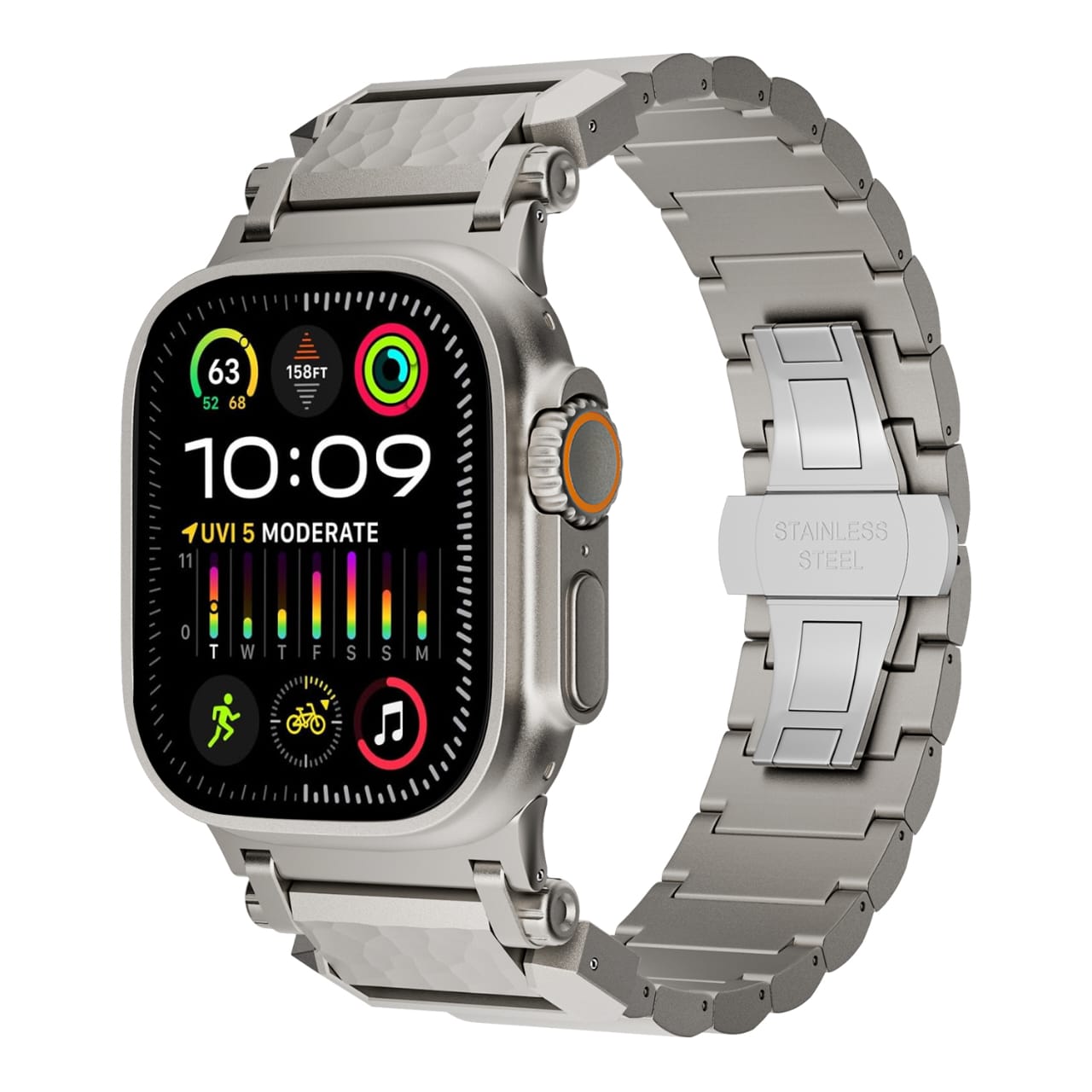 Luxury Man Pure Titanium Watch Bands