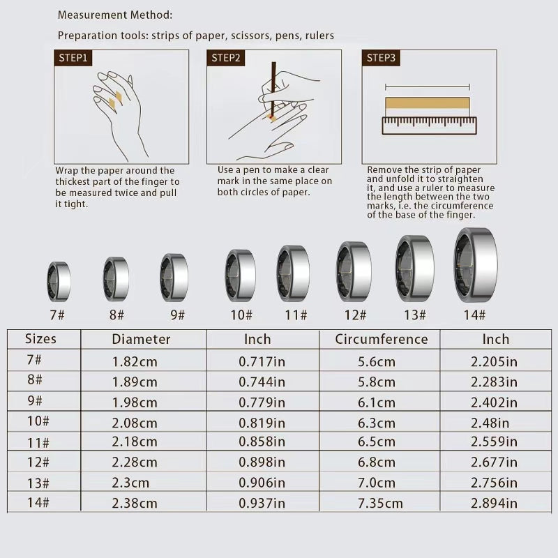 Best Smart Ring Unisex IP68 Waterproof AMOLED