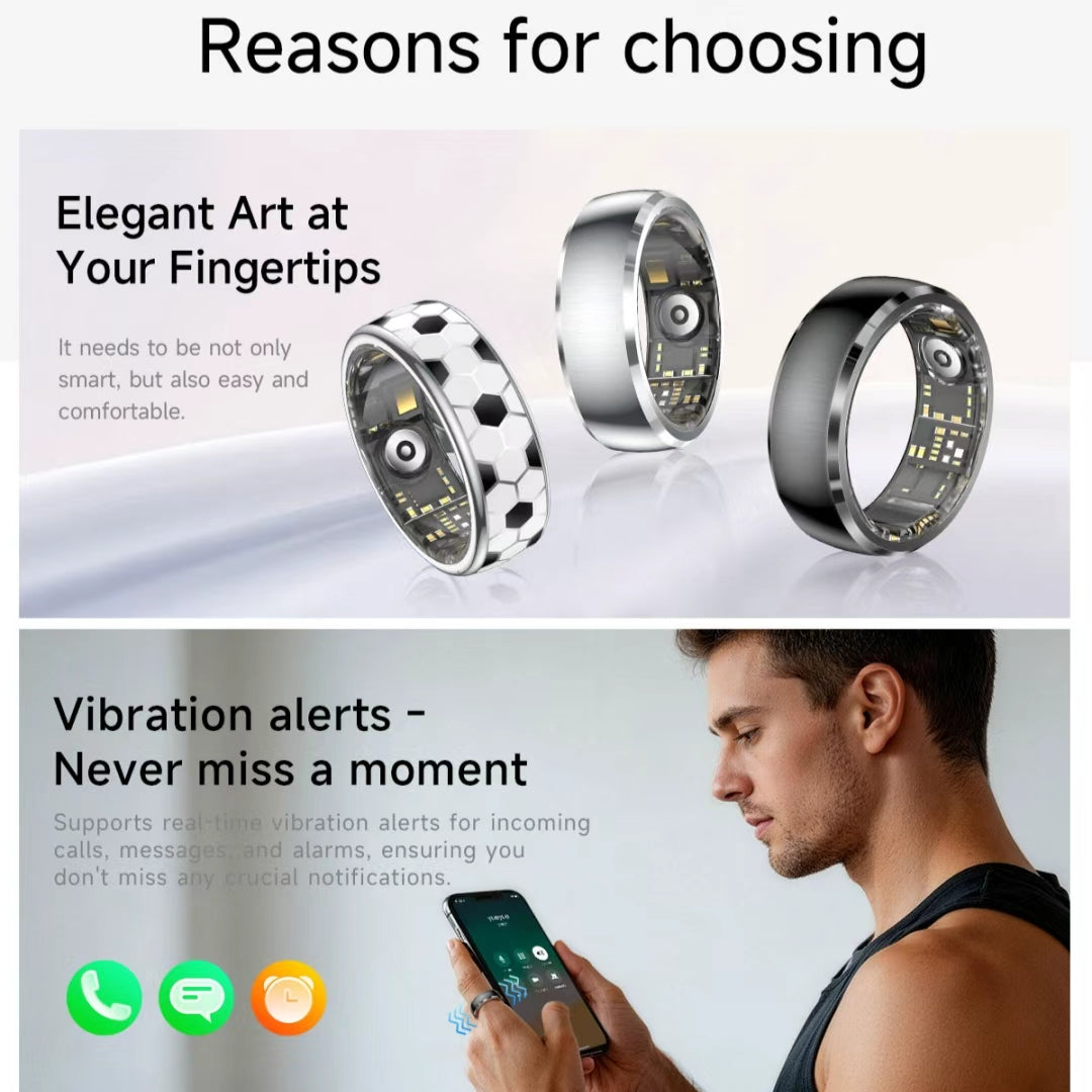Best Smart Ring Unisex IP68 Waterproof AMOLED