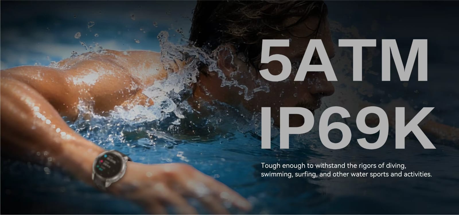 Rugged Smart Watch Fitness tracker DM59 GPS Watch