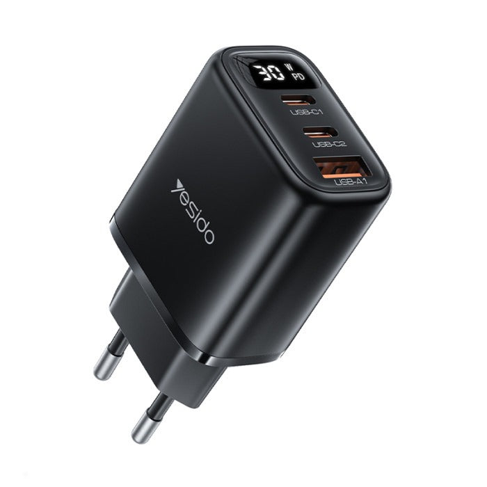 YESIDO YC69 EU 30W Power Display Fast Charging Wall Charger