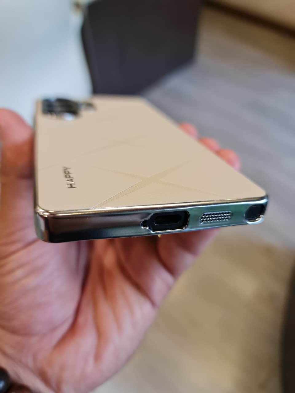 Luxury Plating PU Leather Camera Lens Protection Back Case for Samsung