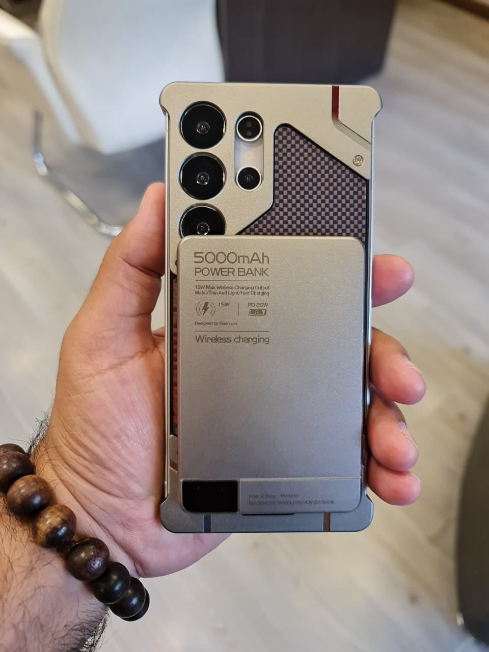 Gorgeous metal carbon case For Samsung