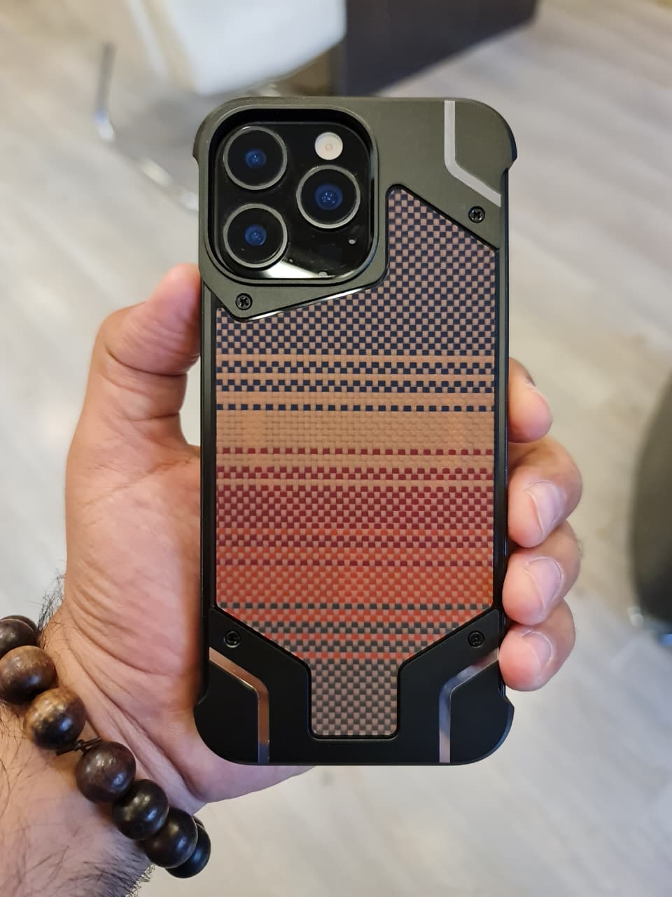 Gorgeous metal carbon case For Iphone
