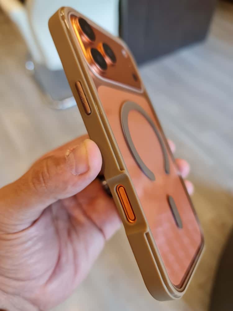 Twin Side Carbon Fiber Magsafe Phone Case (Brown)