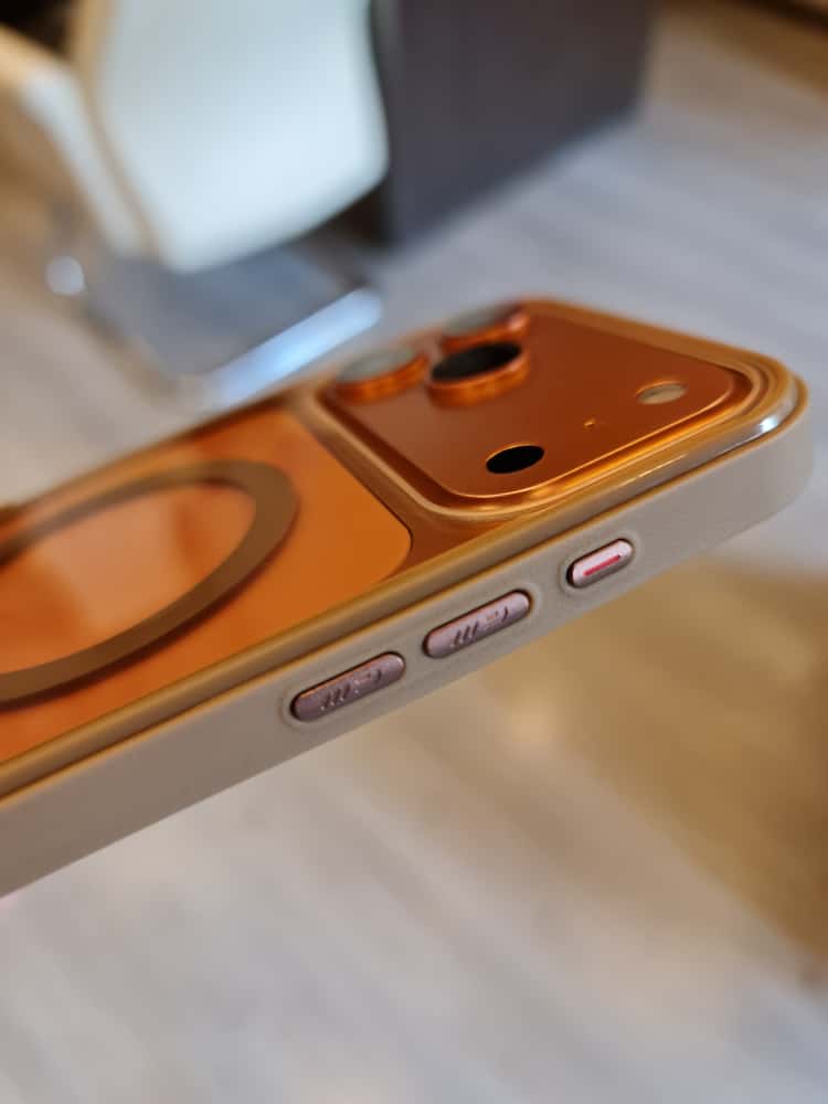 Twin Side Carbon Fiber Magsafe Phone Case (Brown)