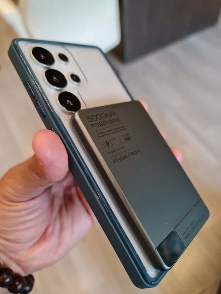 Twin Side Carbon Fiber Magsafe Phone Case For Samsung (Blue)