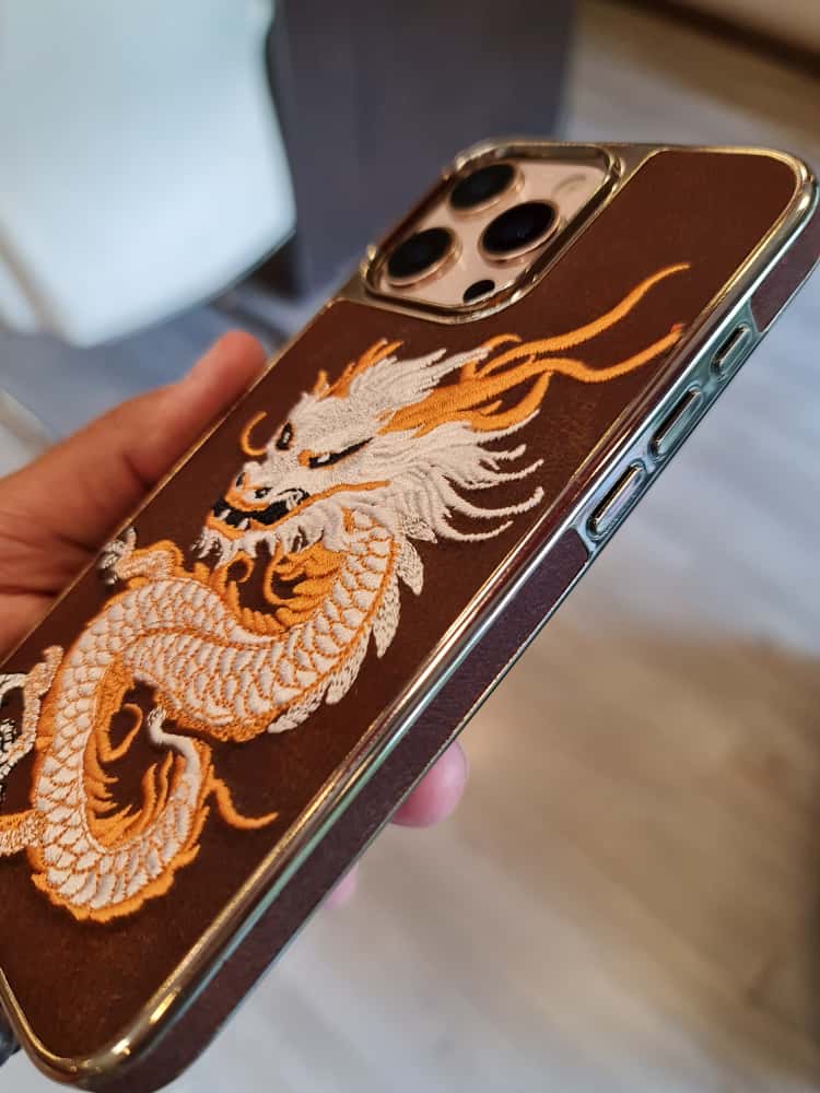 RMBMAX Embroidery Leather Frame Lens Case shape 5