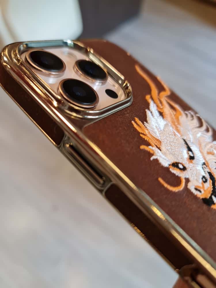 RMBMAX Embroidery Leather Frame Lens Case shape 5