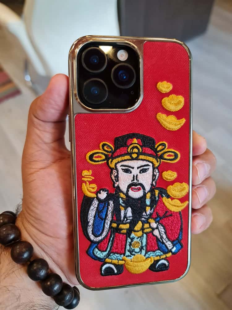 RMBMAX Embroidery Leather Frame Lens Case shape 6