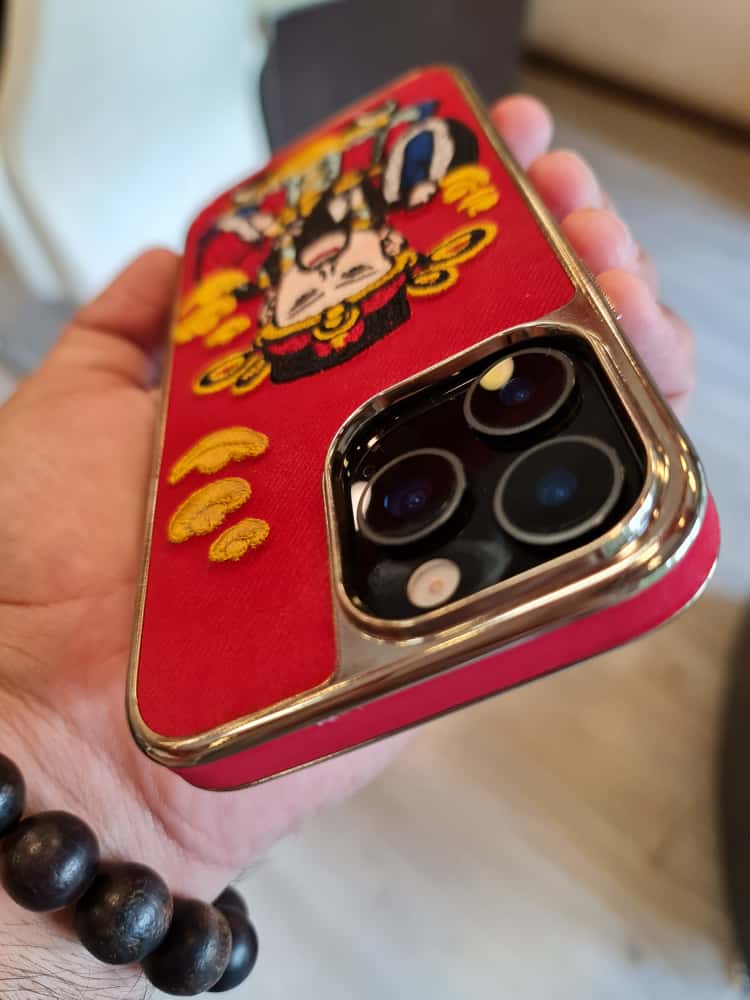 RMBMAX Embroidery Leather Frame Lens Case shape 6