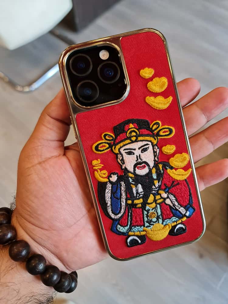 RMBMAX Embroidery Leather Frame Lens Case shape 6