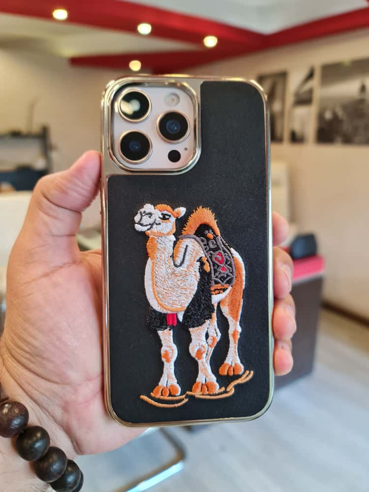 RMBMAX Embroidery Leather Frame Lens Case shape 9