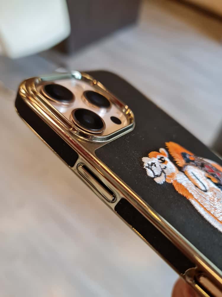 RMBMAX Embroidery Leather Frame Lens Case shape 9