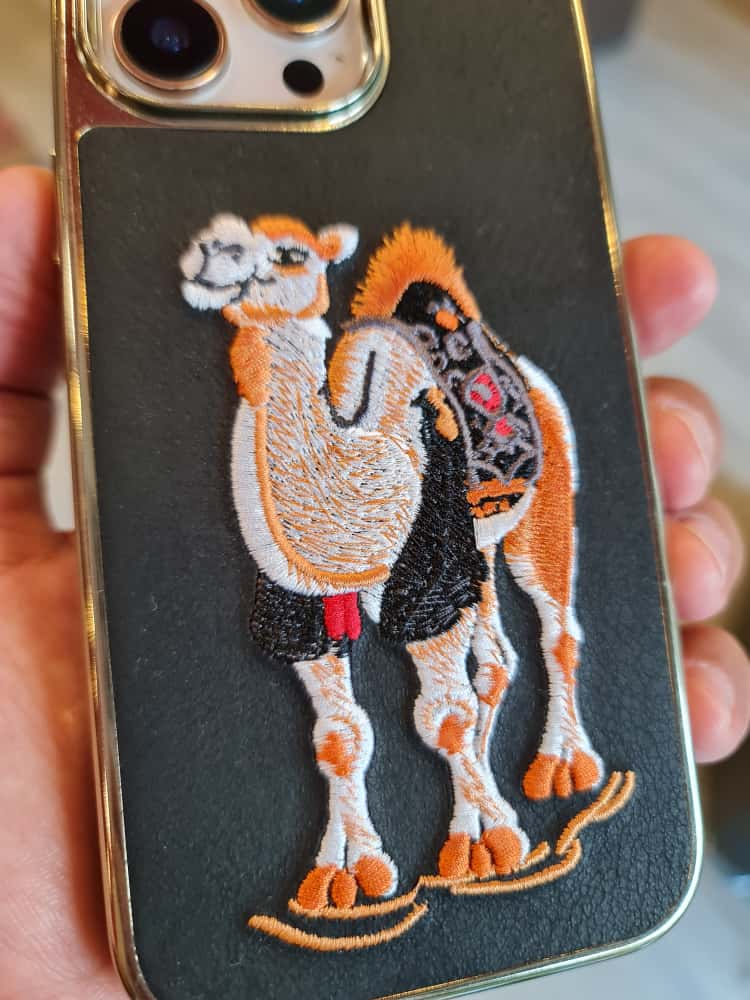 RMBMAX Embroidery Leather Frame Lens Case shape 9