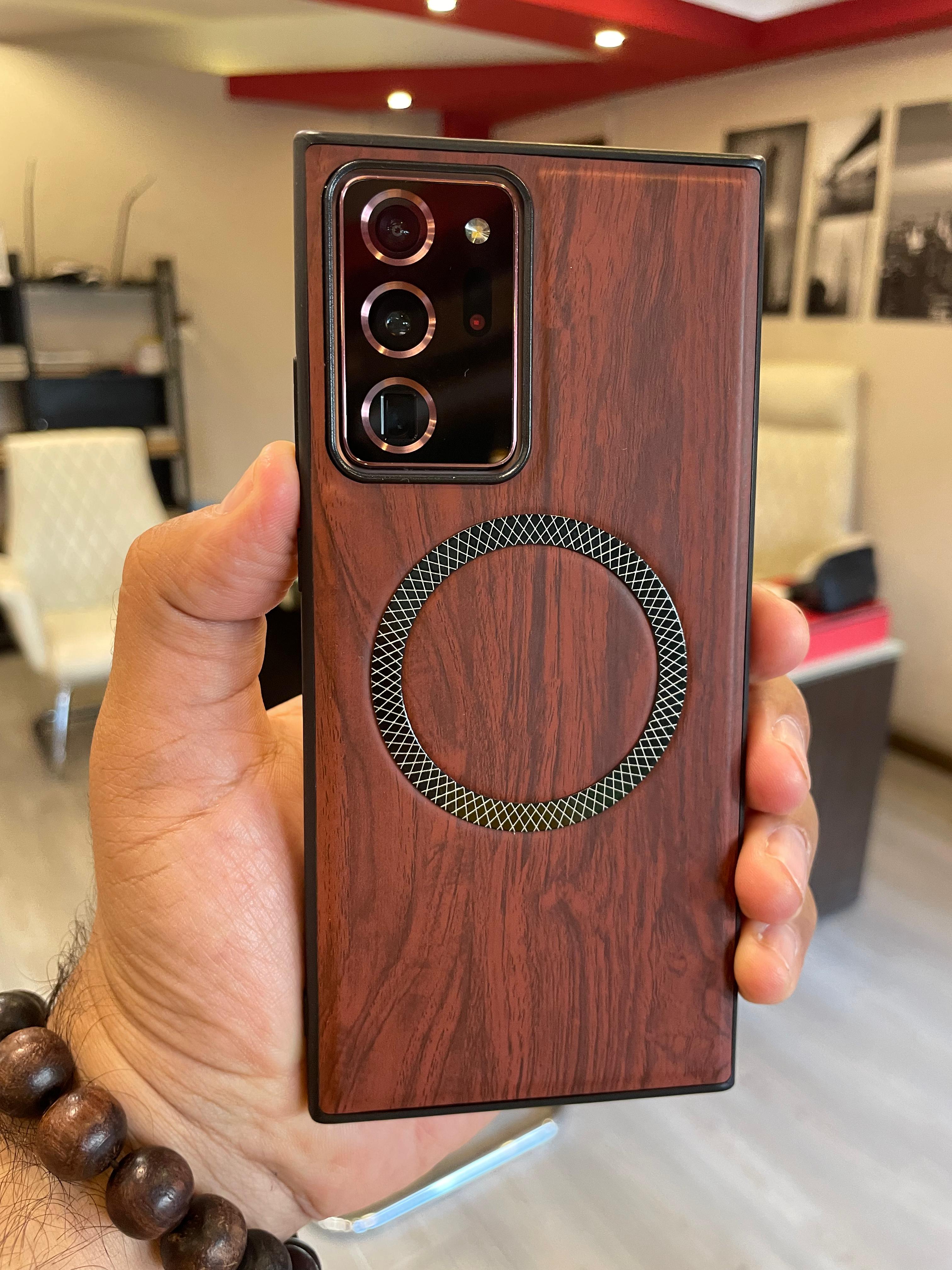 Elegant wooden case For Note 20 U (Brown)