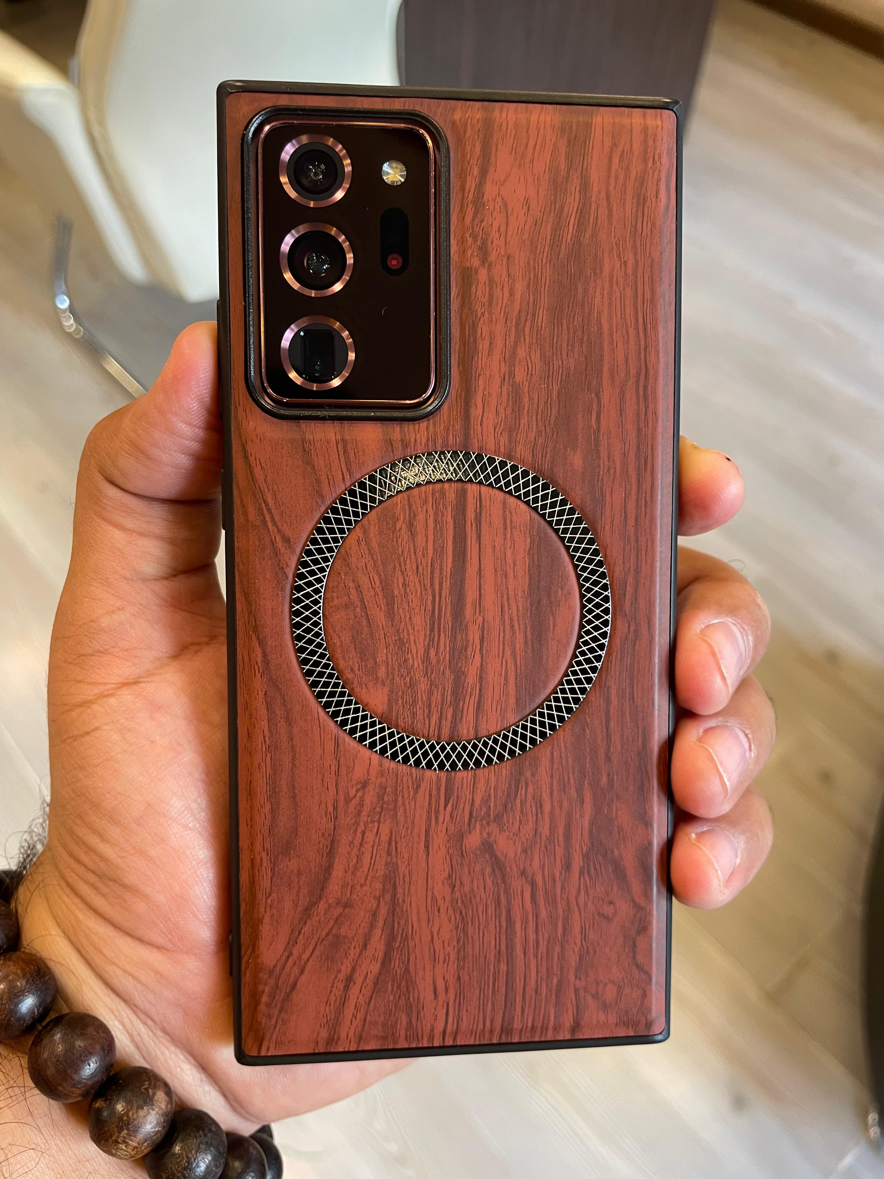 Elegant wooden case For Note 20 U (Brown)