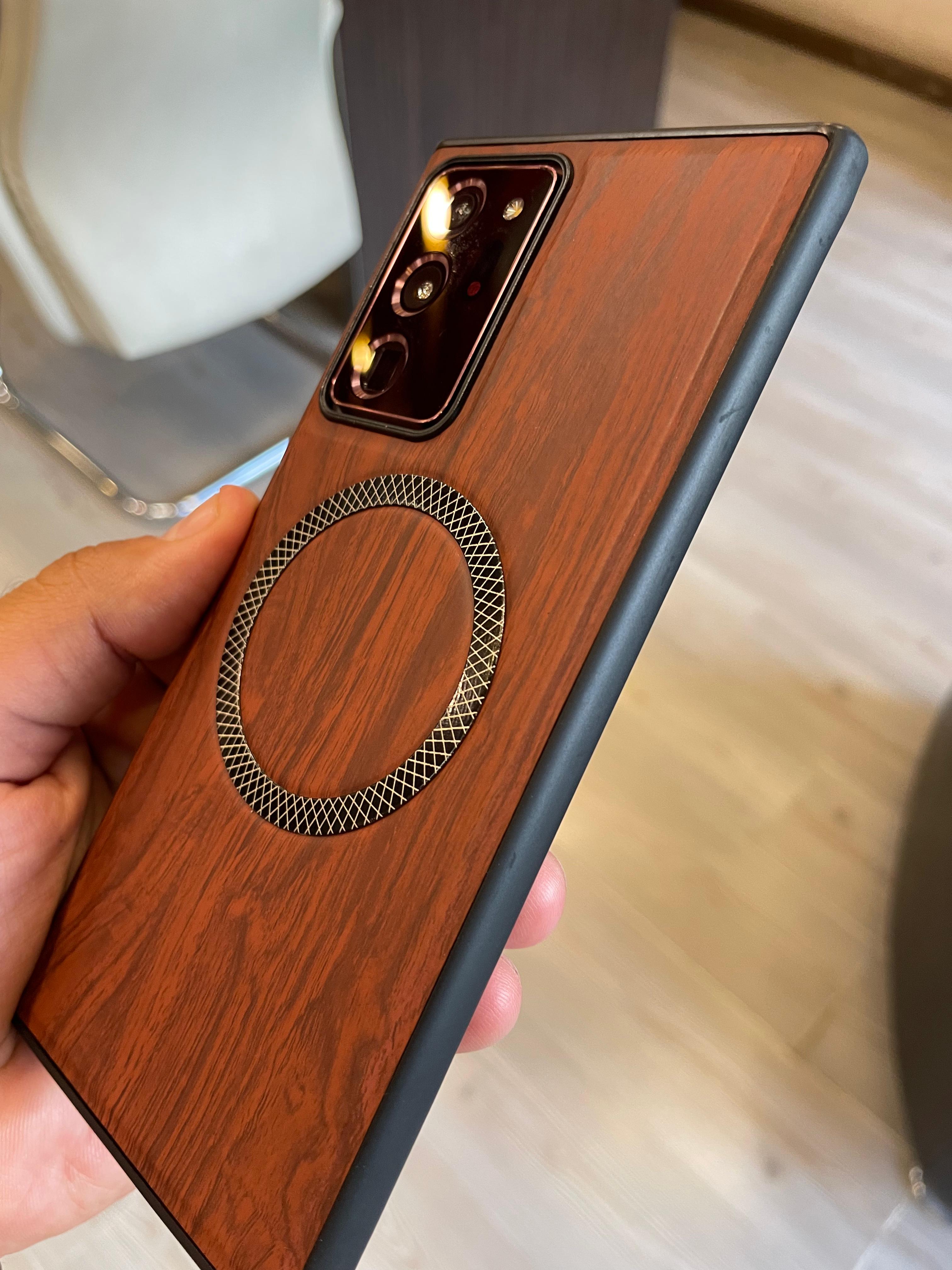 Elegant wooden case For Note 20 U (Brown)