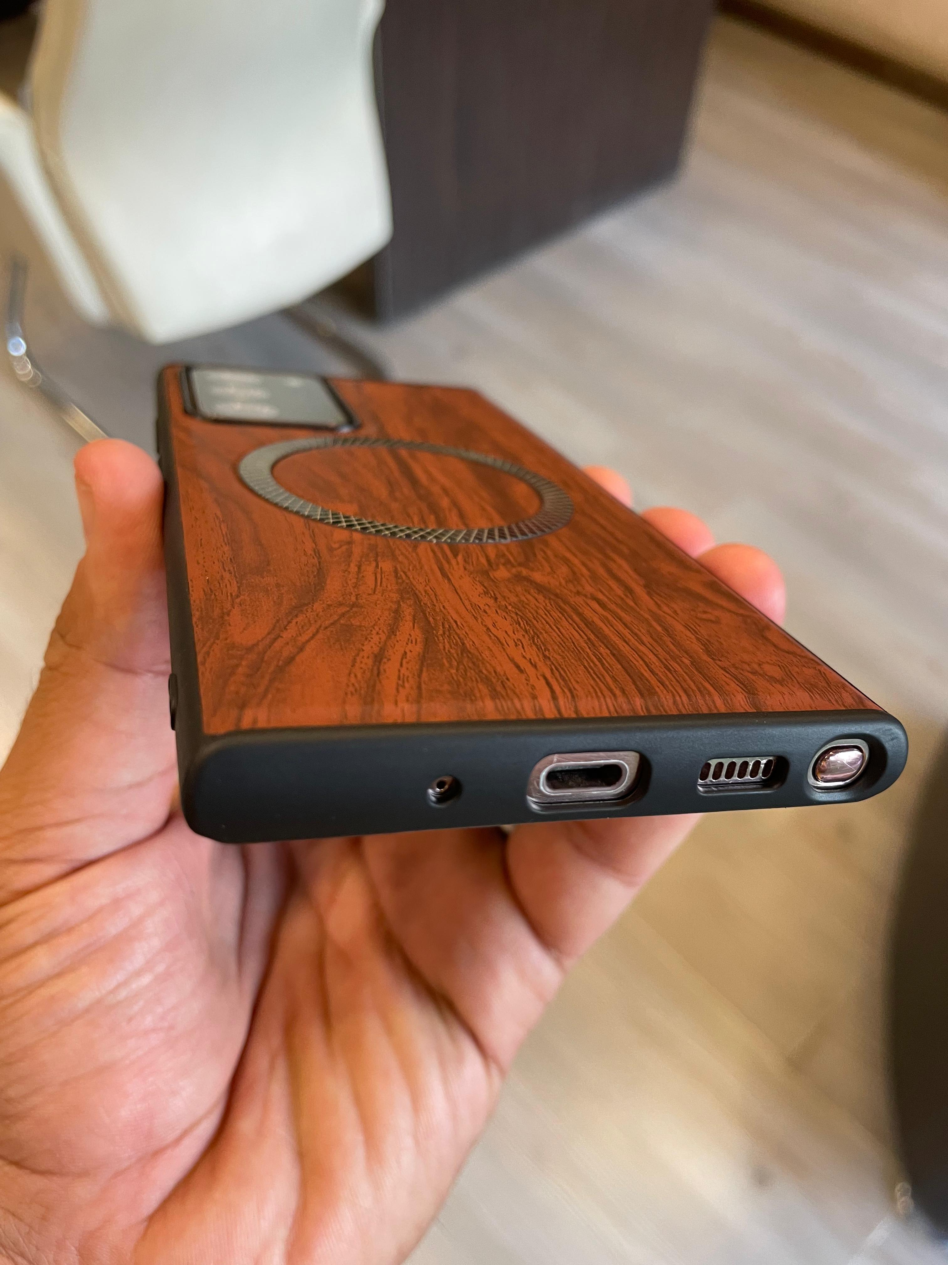 Elegant wooden case For Note 20 U (Brown)