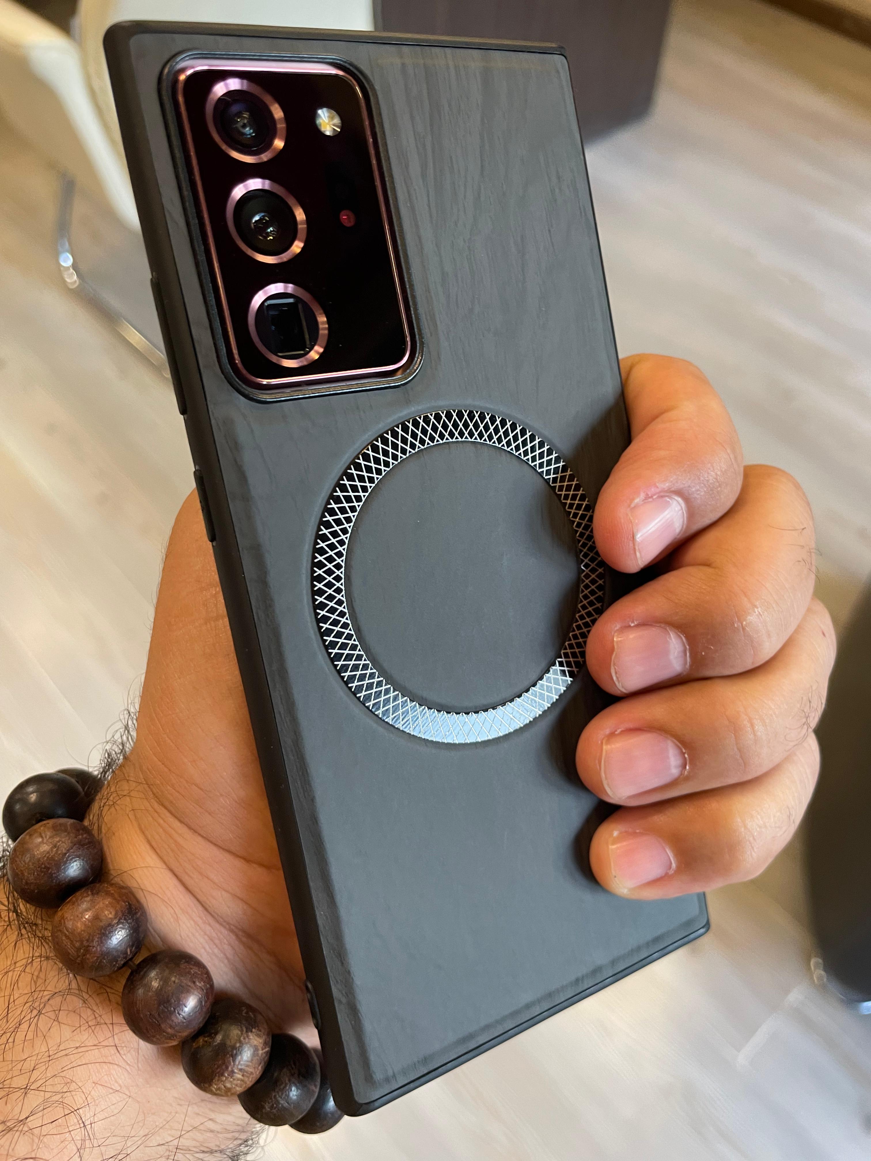 Elegant wooden case For Note 20 U (Black)