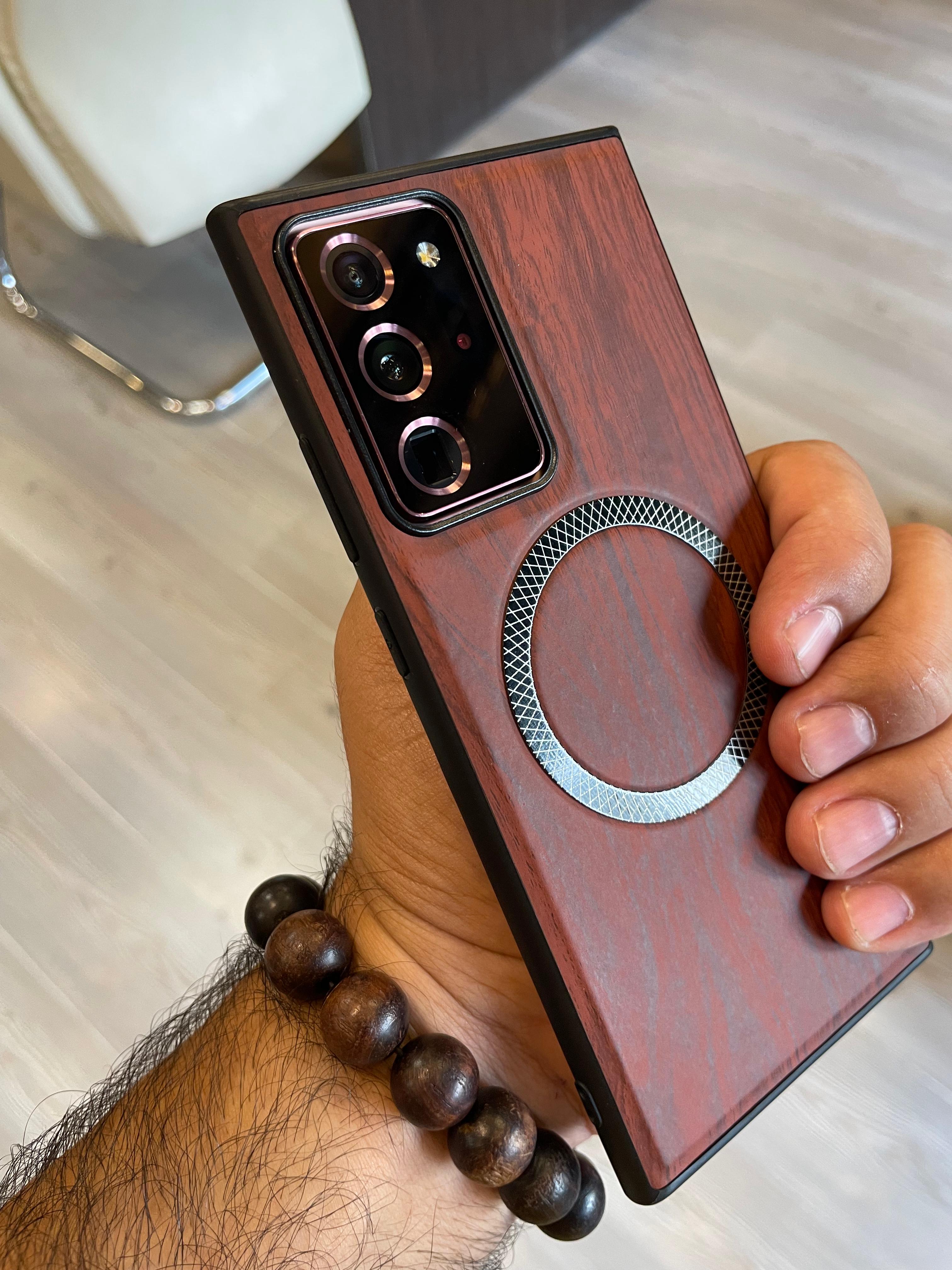 Elegant wooden case For Note 20 U (Brown)