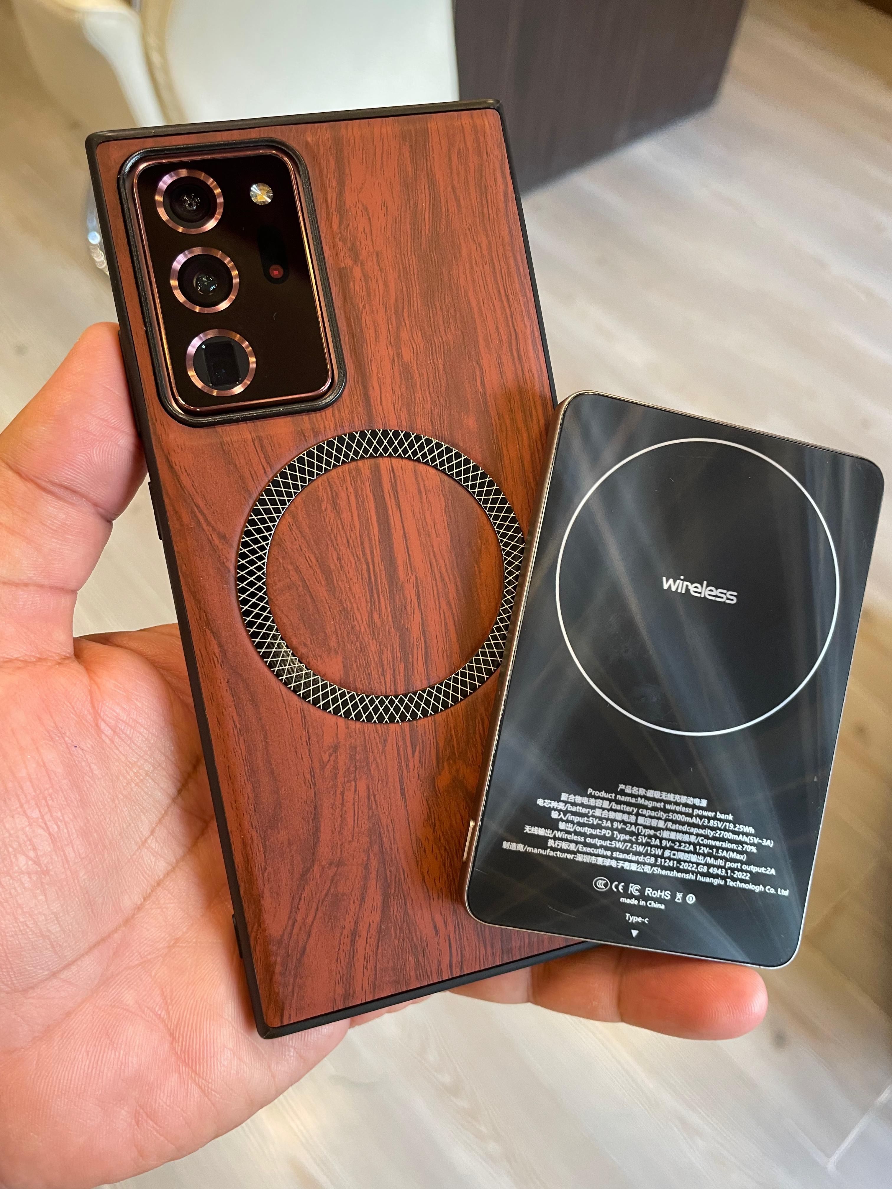 Elegant wooden case For Note 20 U (Brown)