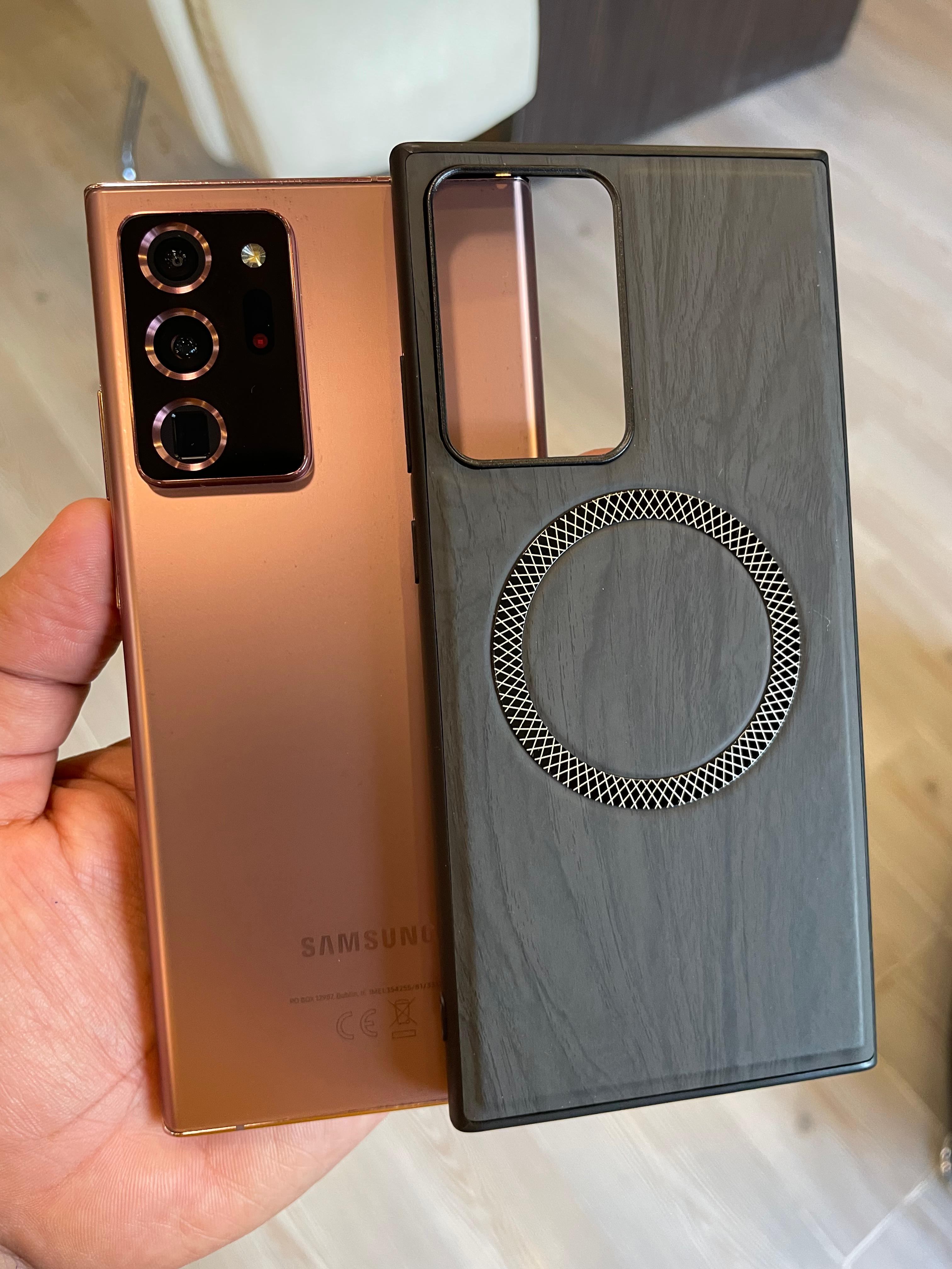 Elegant wooden case For Note 20 U (Black)