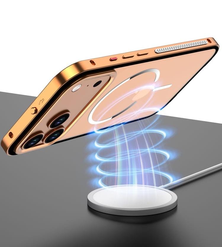 Metal Bumper Frame Frosted PC Back Cover Case for iPhone