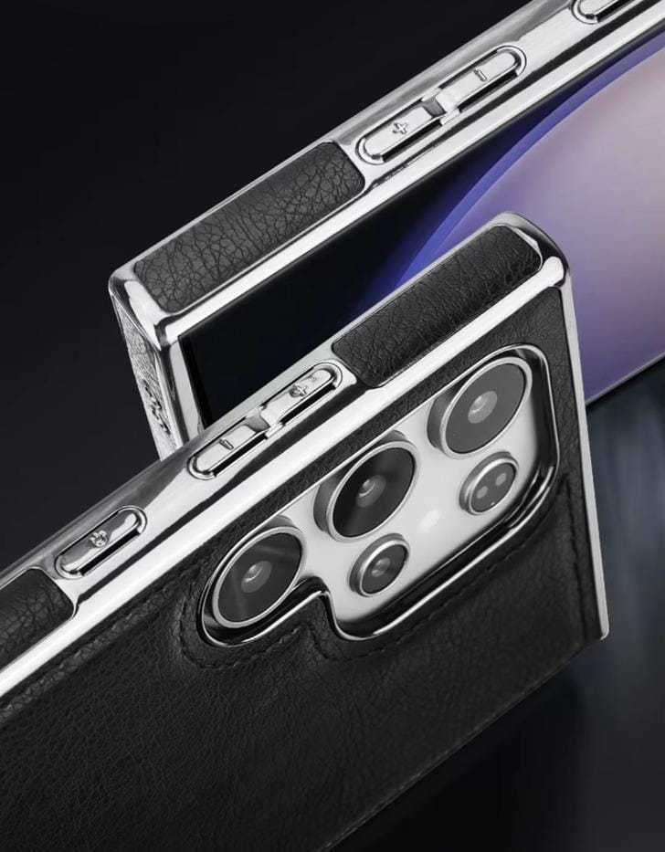 Luxury PU Leather Bracket Holder Phone Case For Samsung