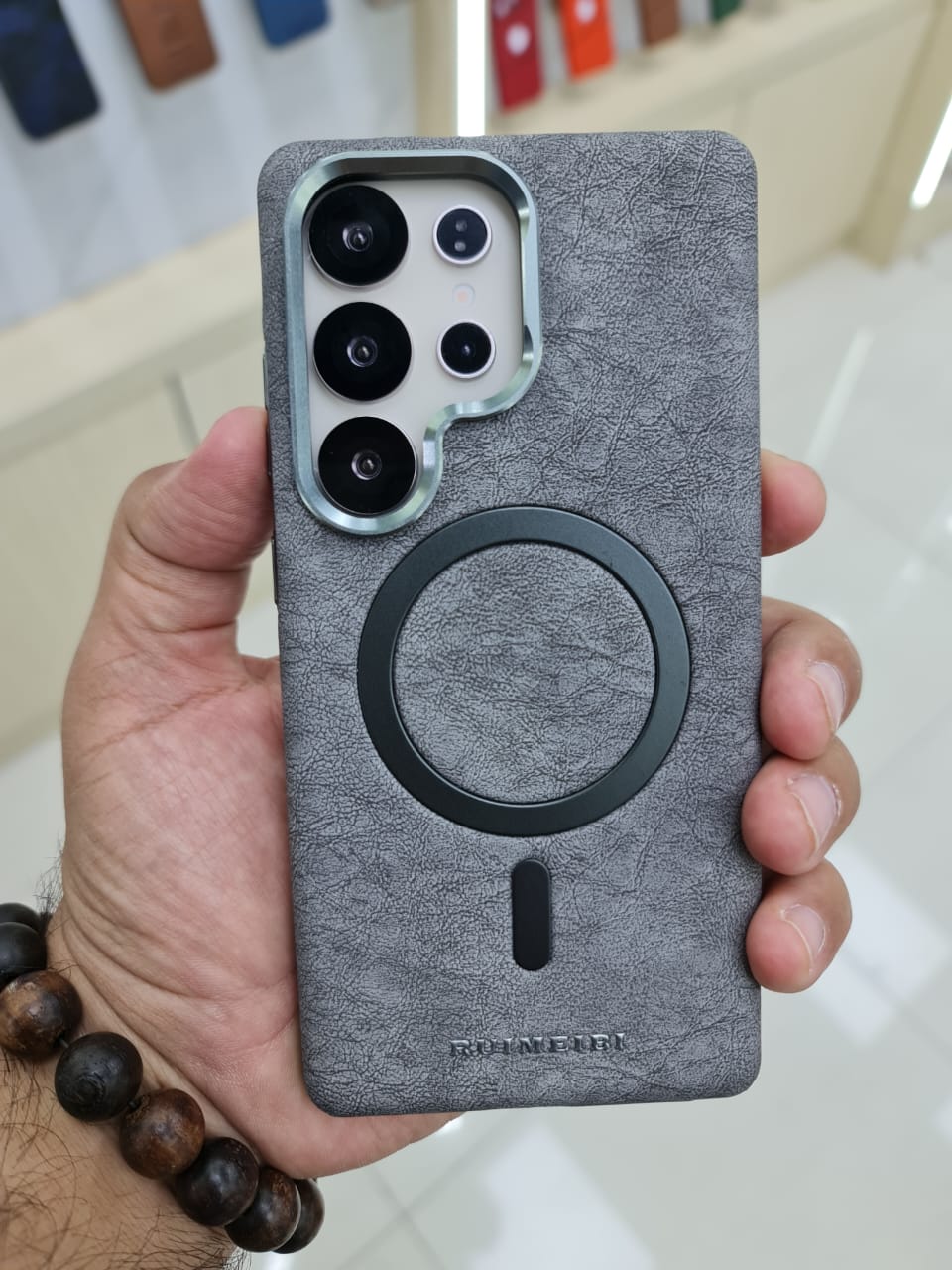 RUIMEIBI Matte photoplating Samsung Premium Leather Flip Case