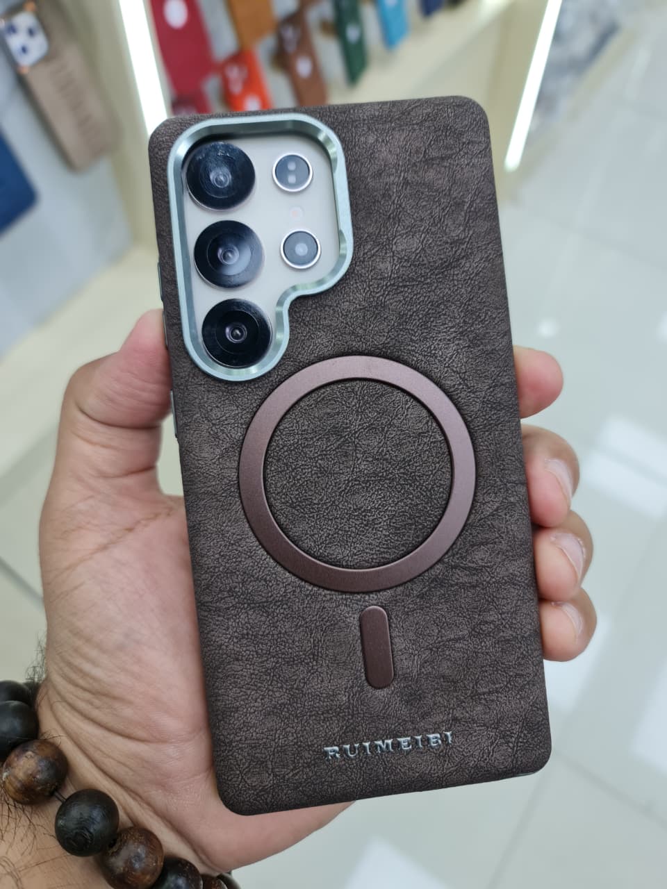 RUIMEIBI Matte photoplating Samsung Premium Leather Flip Case