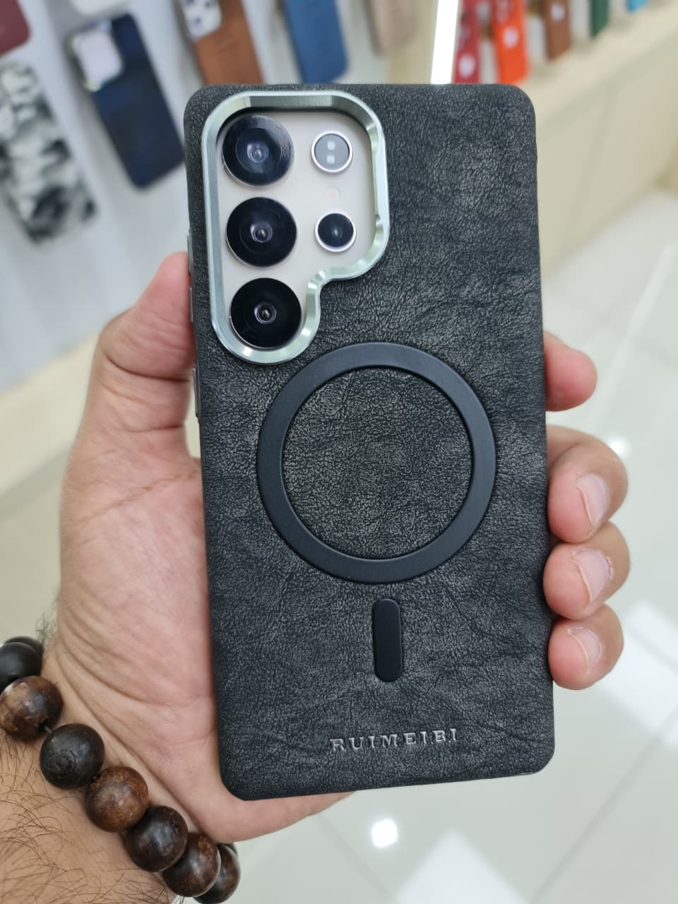 RUIMEIBI Matte photoplating Samsung Premium Leather Flip Case