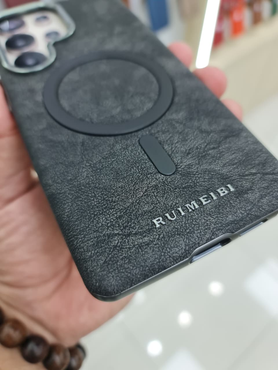 RUIMEIBI Matte photoplating Samsung Premium Leather Flip Case