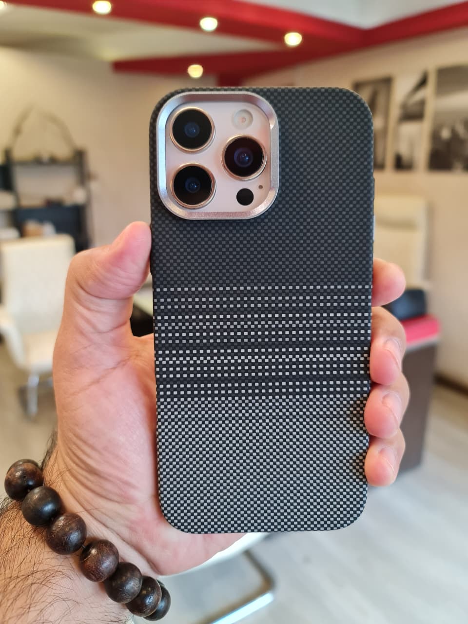 Carbon Fiber Texture Magsafe Phone Case For iPhone
