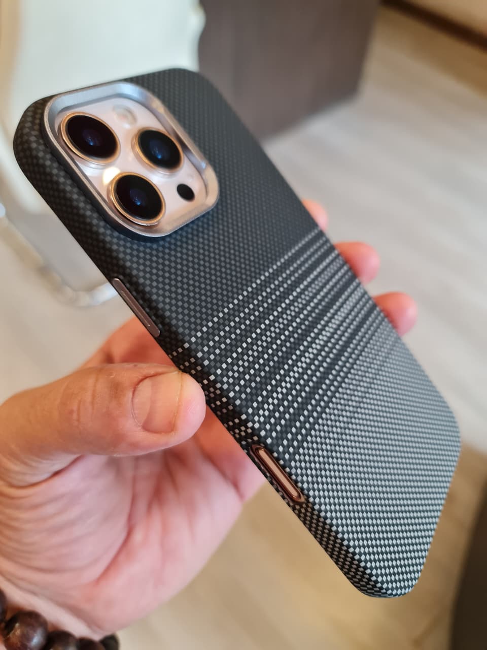 Carbon Fiber Texture Magsafe Phone Case For iPhone