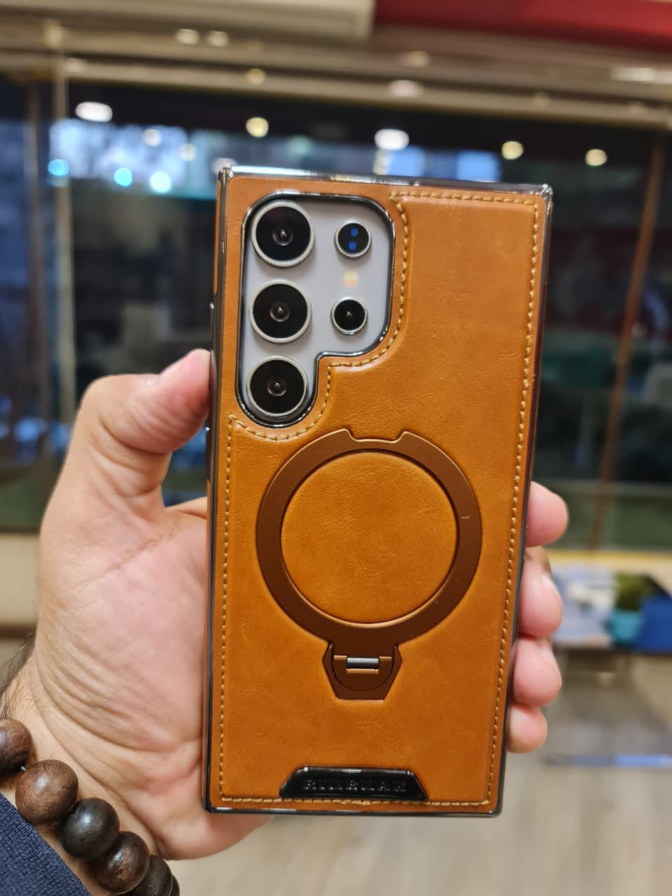 RUIMEIBI New Plating PU Leather Magnetic Phone Case for Samsung