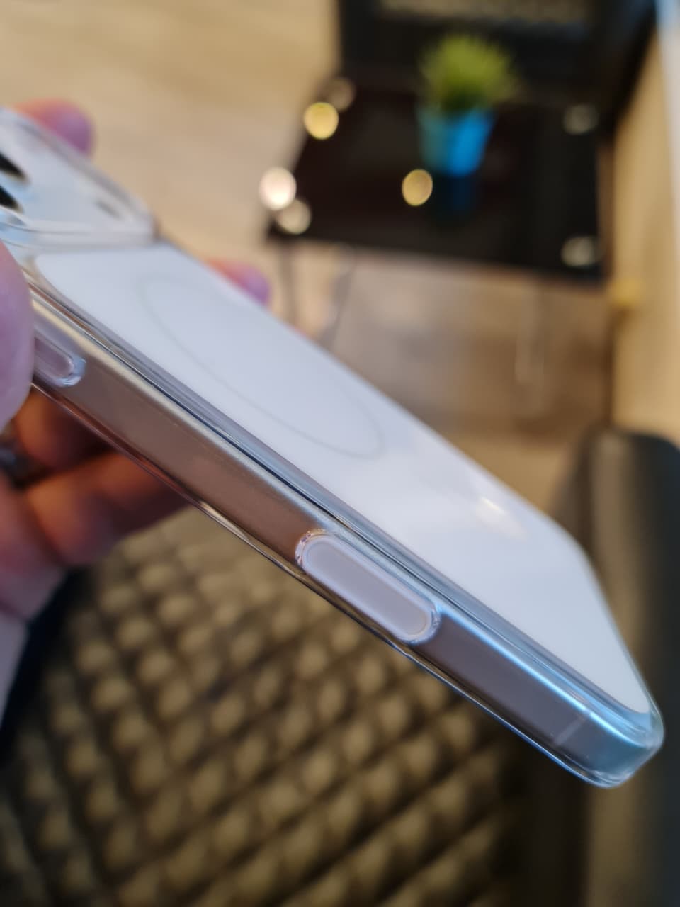 Original Color Design Clear Magnetic Case for iPhone 17 Pro Max (White)