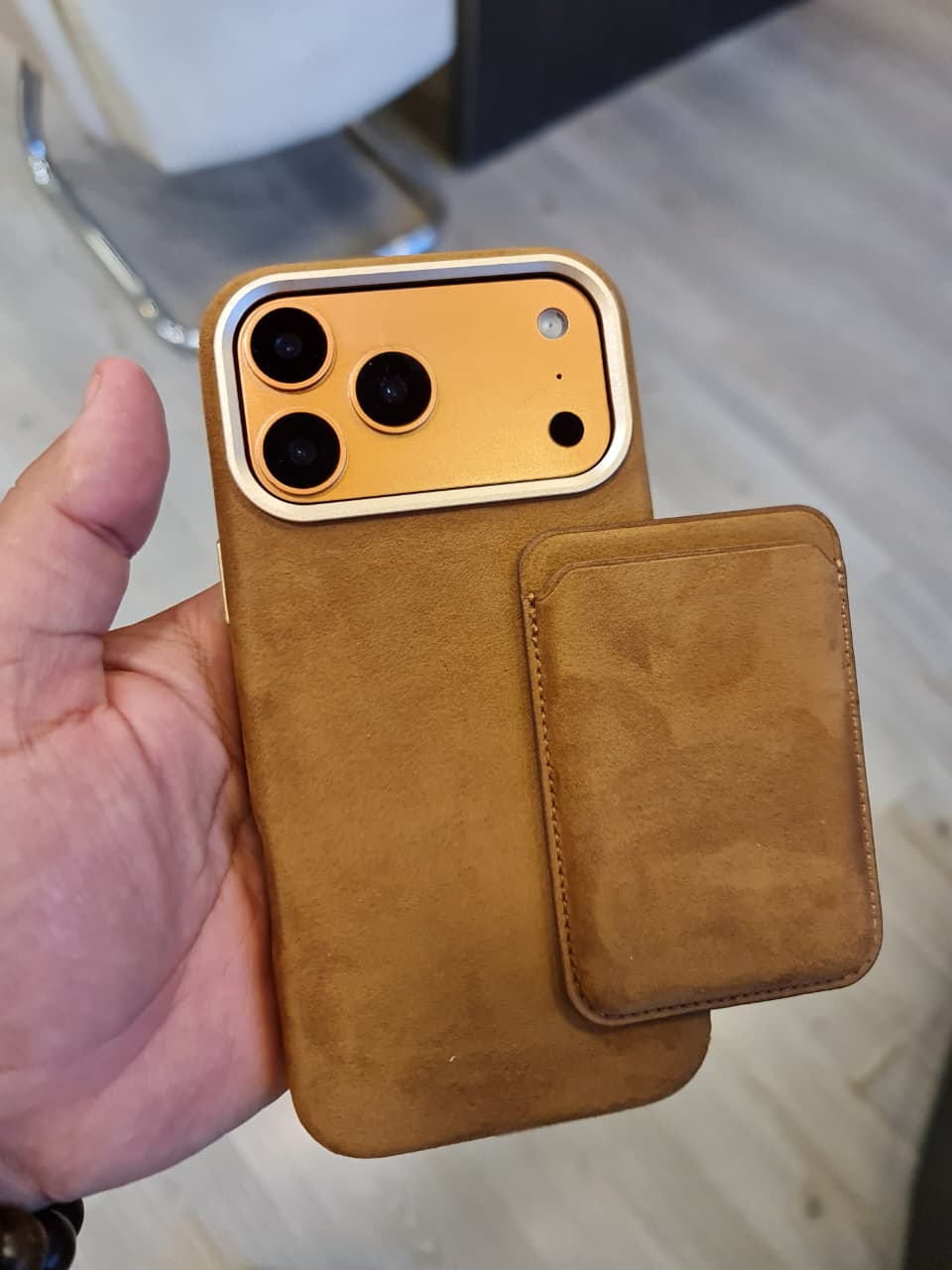 Fashion Suede PU Leather Magnetic Mobile Phone Cases for iPhone