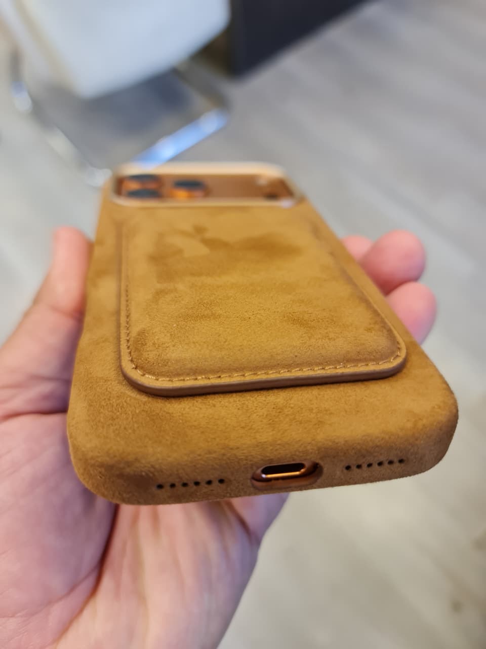 Fashion Suede PU Leather Magnetic Mobile Phone Cases for iPhone