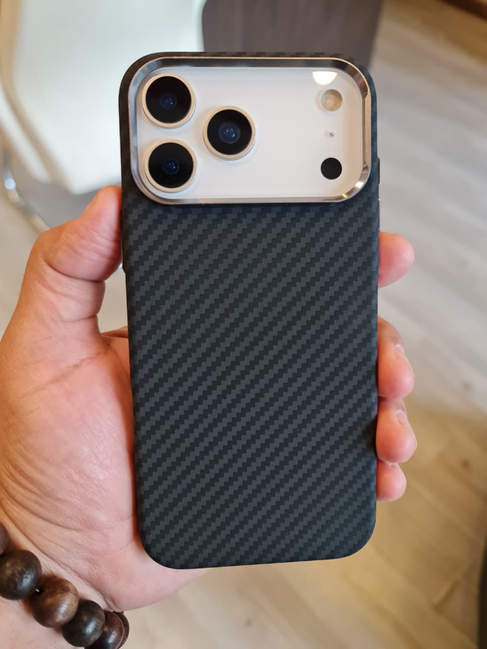 Carbon Fiber Texture Magsafe Phone Case For iPhone 17 Pro Max