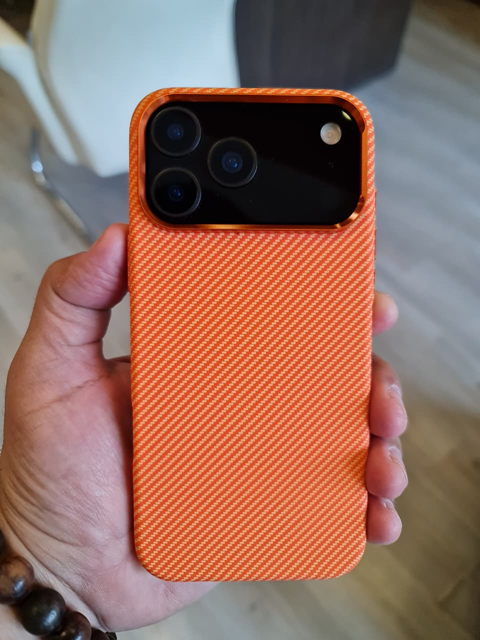 Carbon Fiber Texture Magsafe Phone Case For iPhone 17 Pro Max