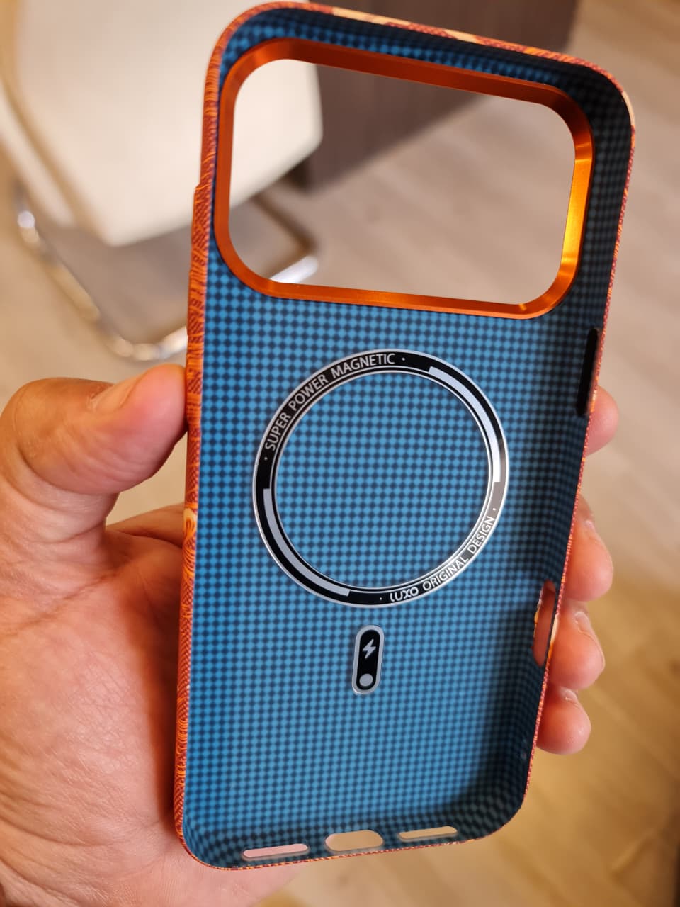 Carbon Fiber Texture Magsafe Phone Case For iPhone 17 Pro Max