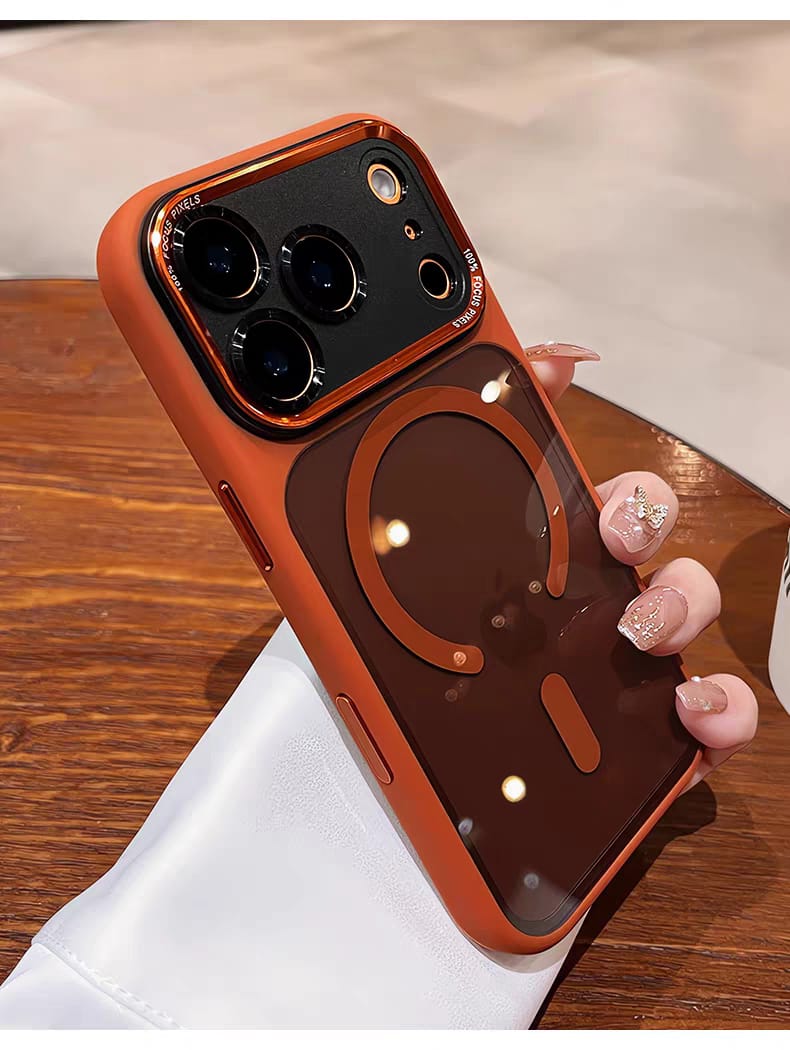 Popular TPU Acrylic Clear Magnetic Phone Case for iPhone 17 Pro Max