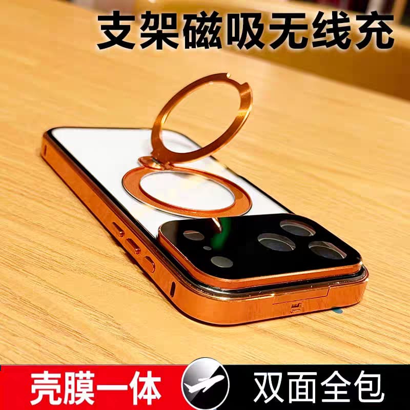 360 magnetic transparent case for iPhone
