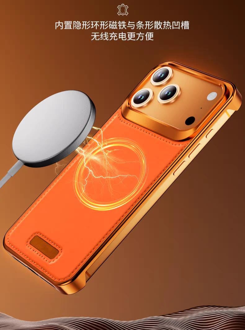 Magsafe Vegan Leather Case For iPhone 17 Pro Max