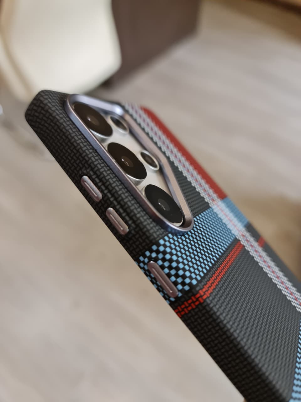 Carbon Fiber Texture Magsafe Phone Case For Samsung