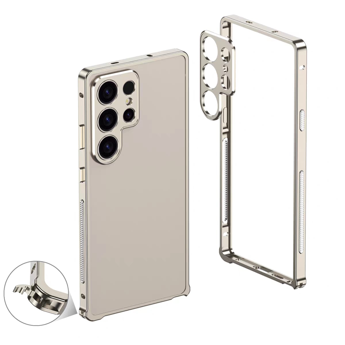 Aluminum alloy metal frame For Samsung